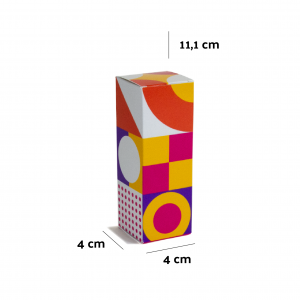 Caja Cosmética con forma tubo - 4x4x11,1cm