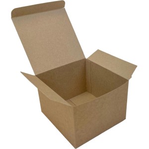 Pack 10 cajas organizadoras - Kraft Marrón - 12x12x9cm