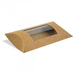 Pack 25 cajas almohada - Kraft Marrón - 12,5x7,4x4,2cm