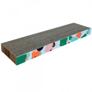 Rascador para gatos de cartón rectangular