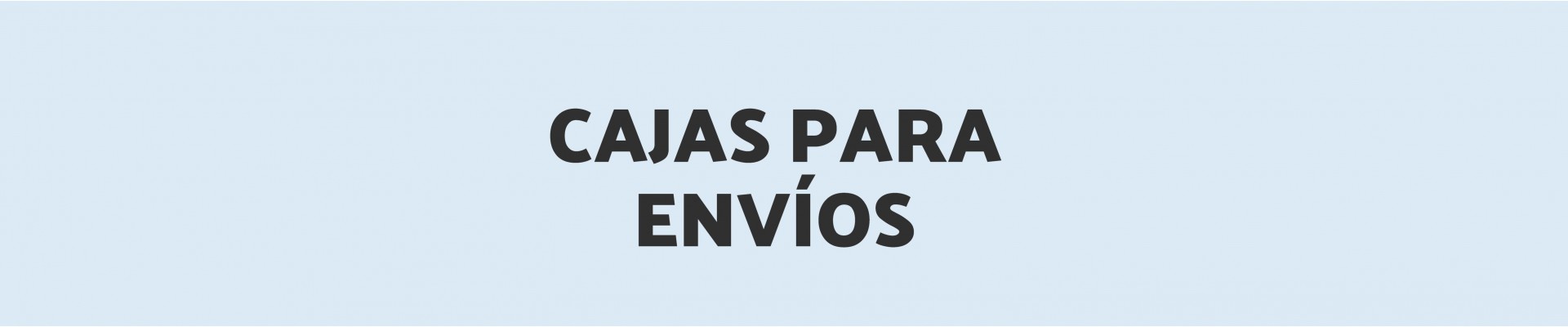 Cajas para Envíos