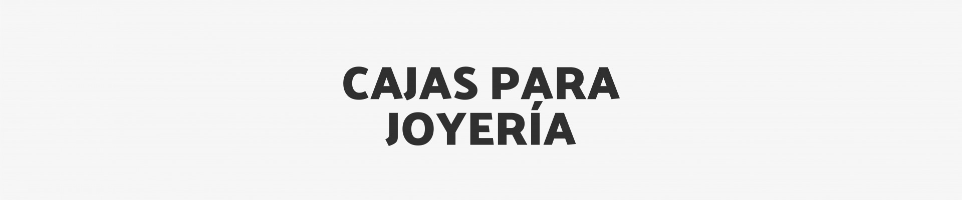 Cajas para Joyería