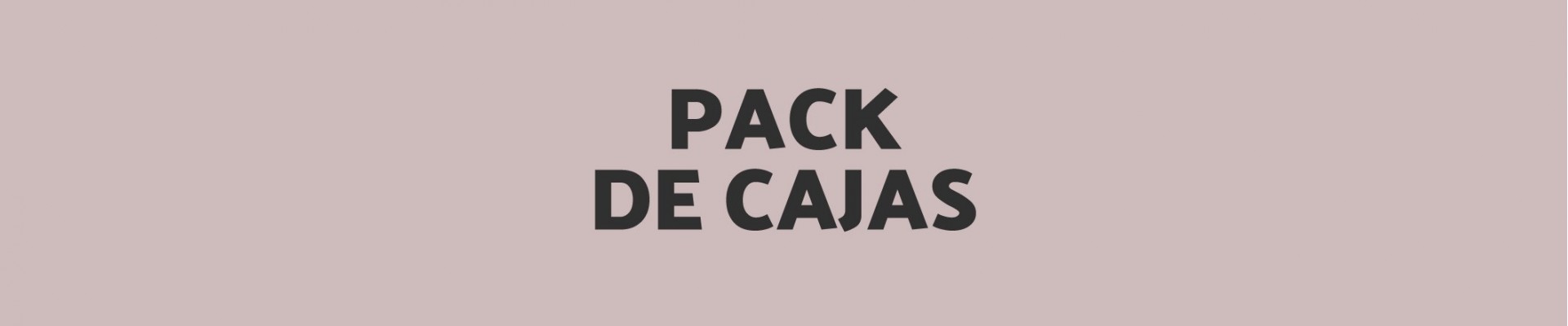 Pack de cajas