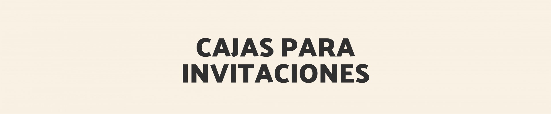Cajas para Invitaciones