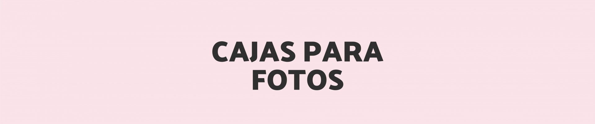 Caja para Fotos