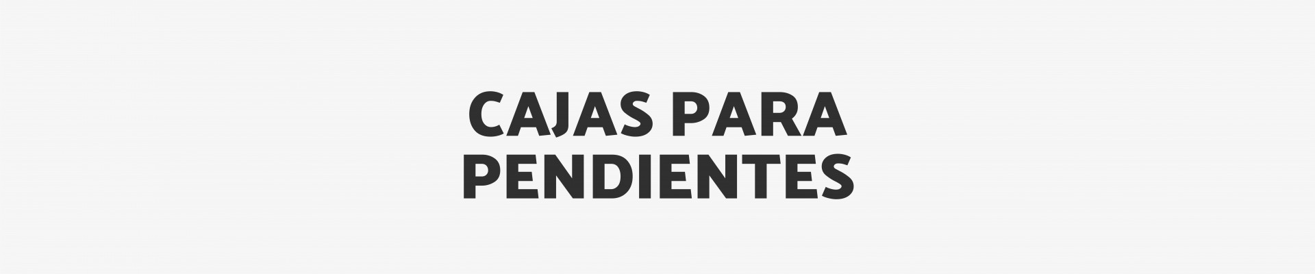 Cajas para Pendientes