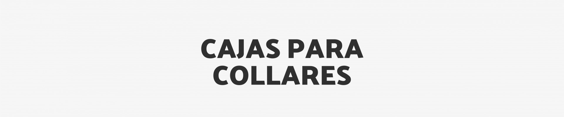 Cajas para Collares