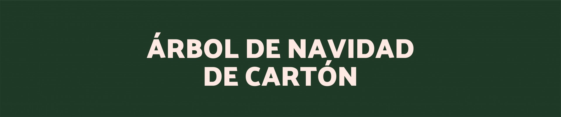 Árbol de Navidad de Cartón